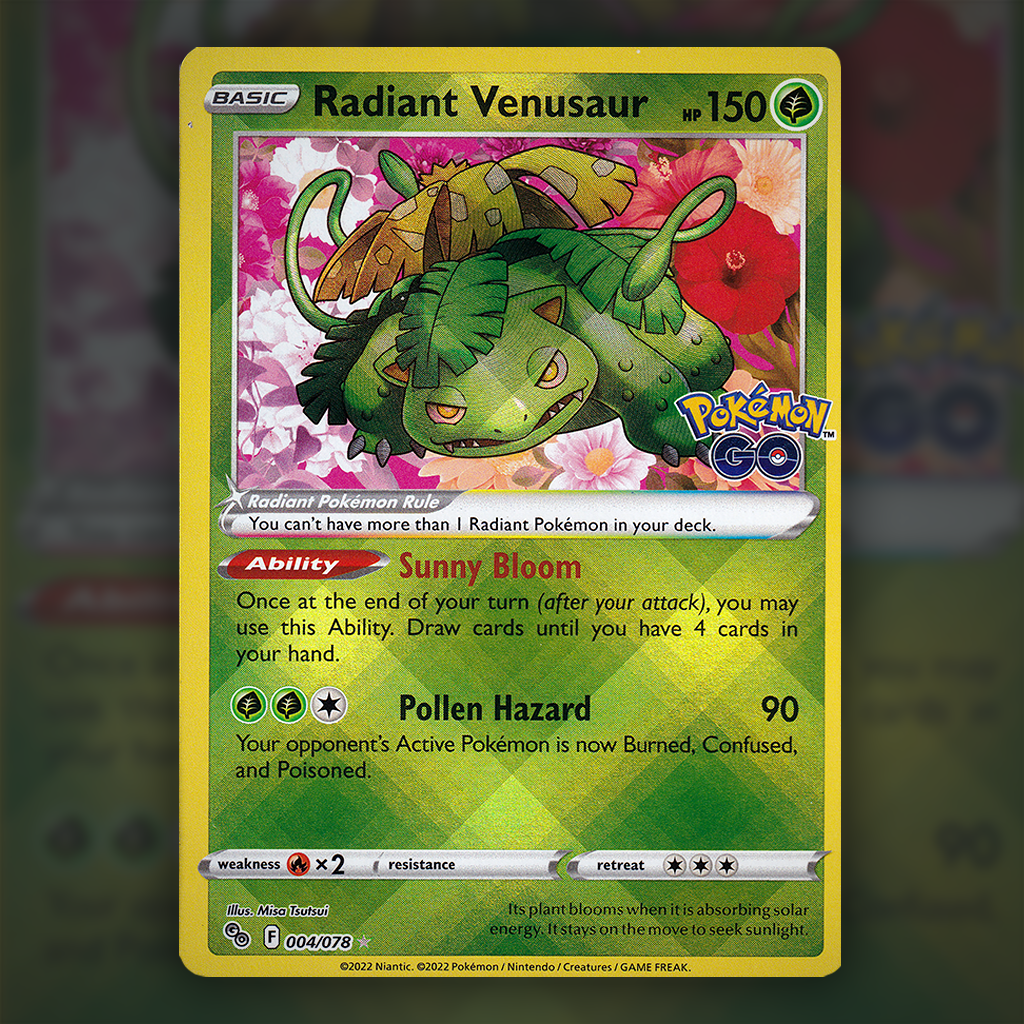 venusaur pokemon go card Radiant Venusaur 004/071 – PSA Graded – Pokémon GO – JapanPopMart – Japan  Pop Mart main image 1