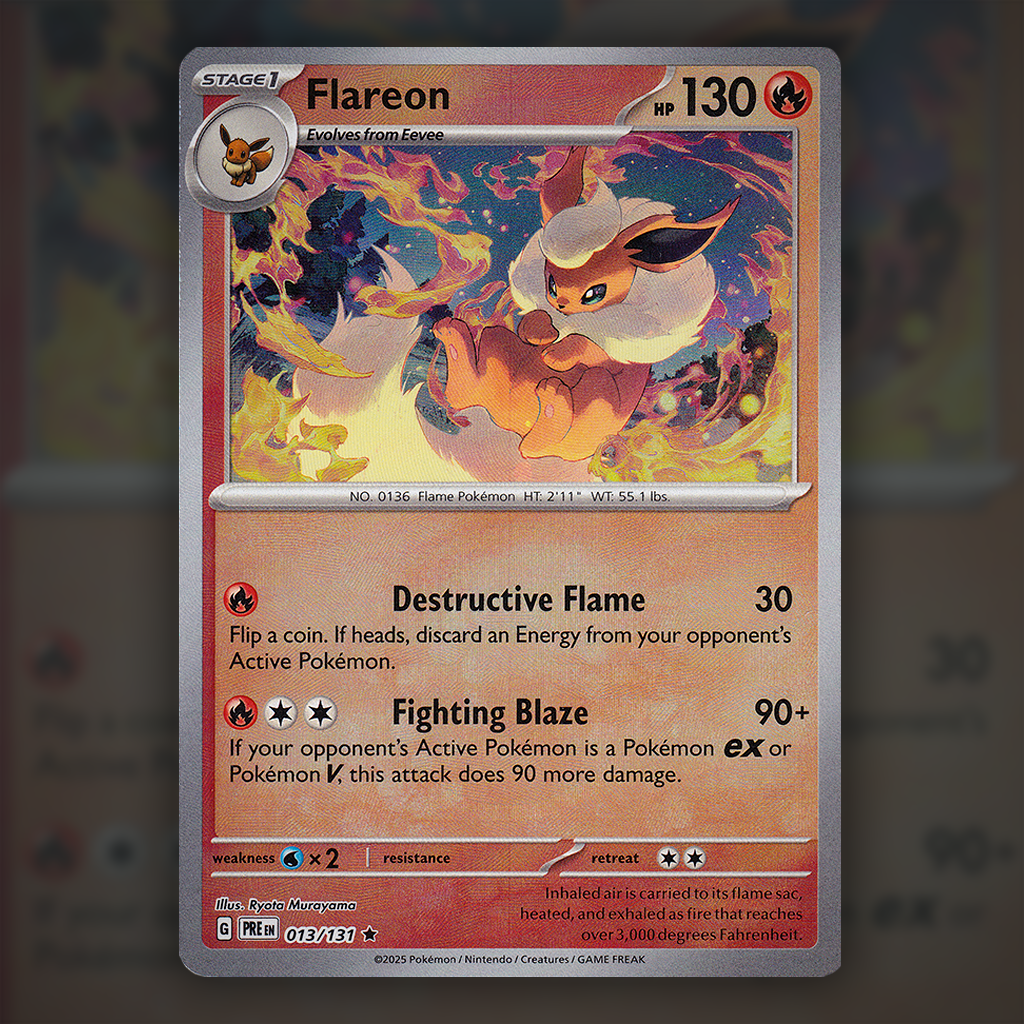 013/131 - Flareon (Reverse Holo) (Pokeball)