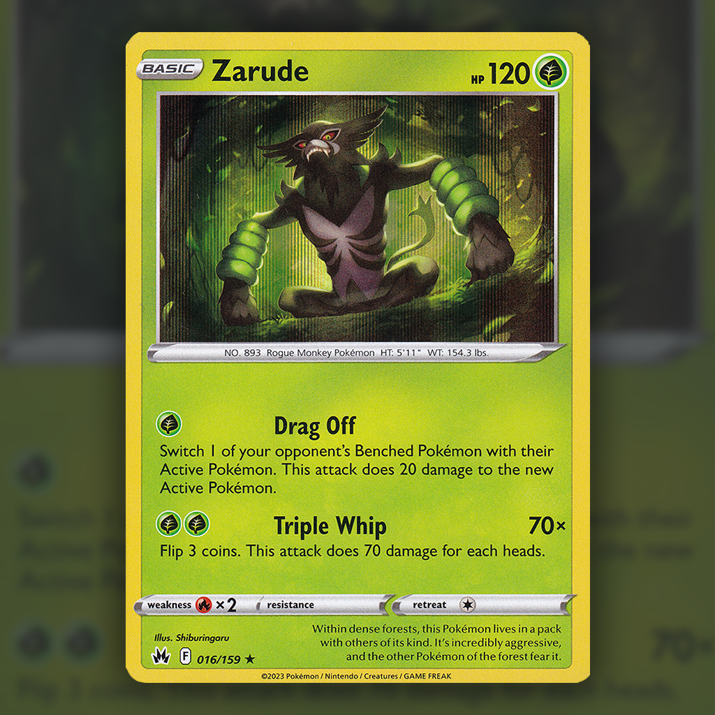 016/159 - Zarude Pokemon Card