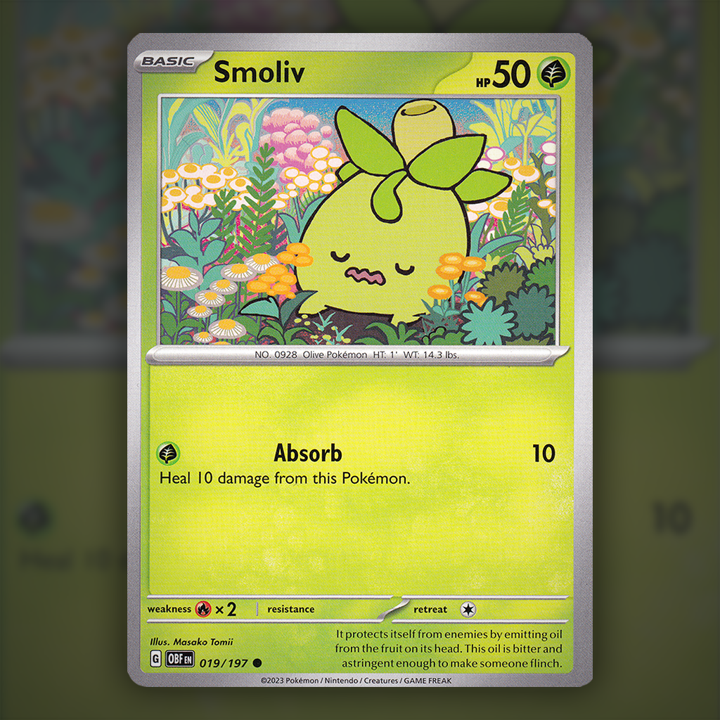 smoliv pokemon card value 019/197 - Smoliv Pokemon Card