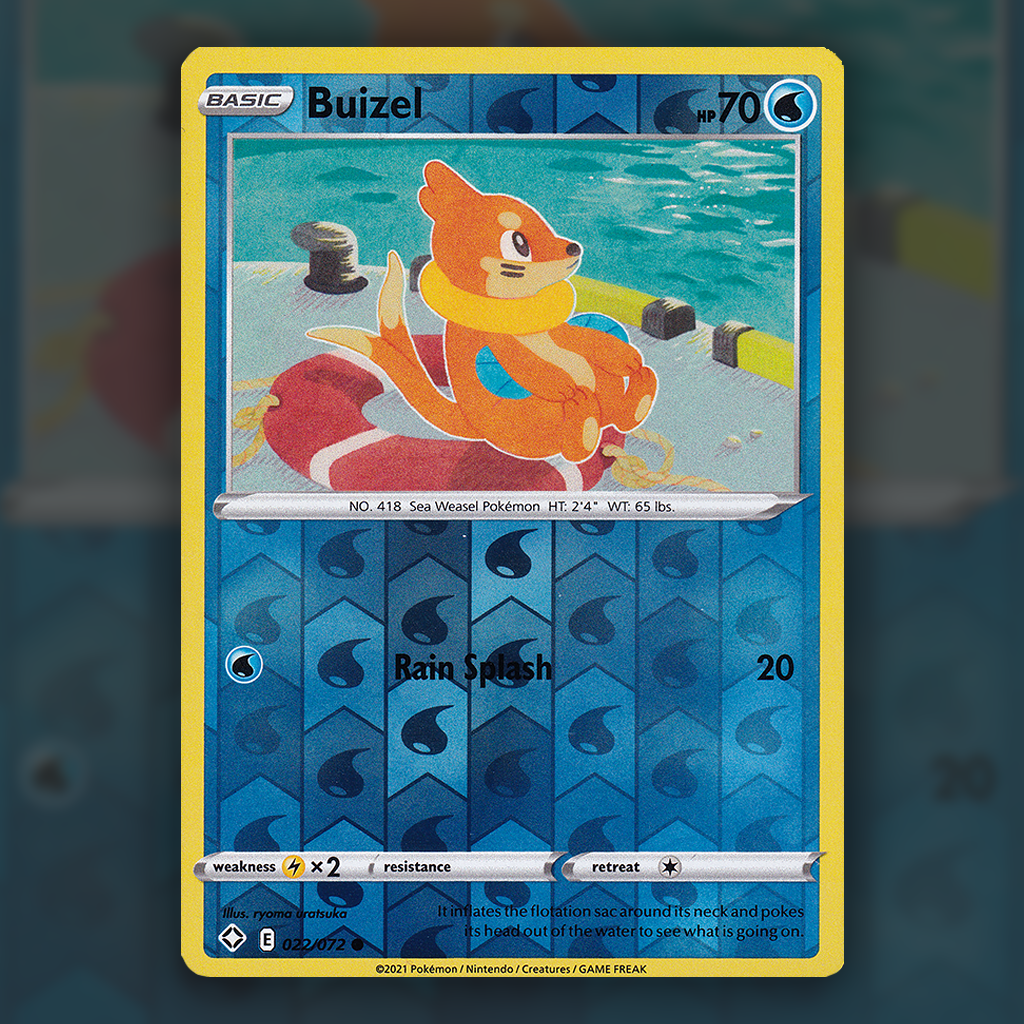022/072 - Buizel (Reverse Holo)