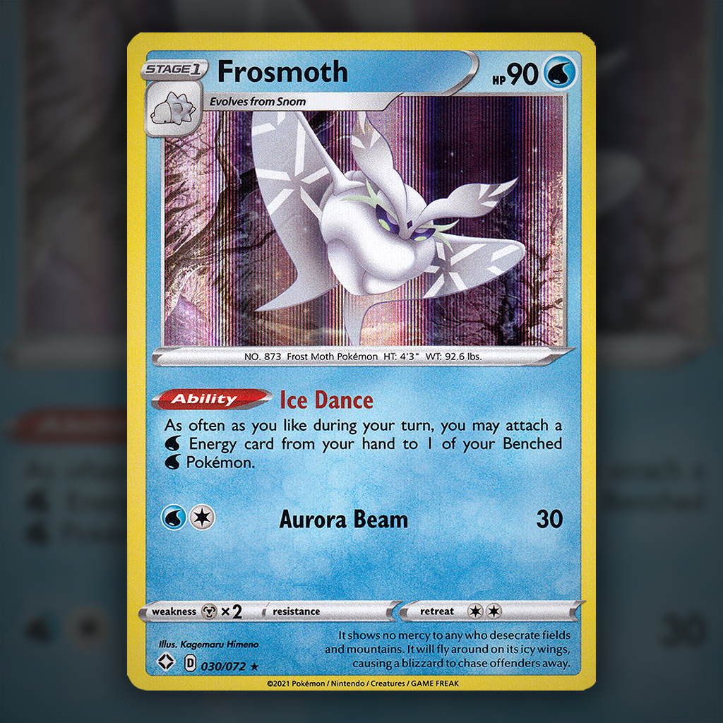 frosmoth pokemon card 030/072 - Frosmoth Pokemon Card