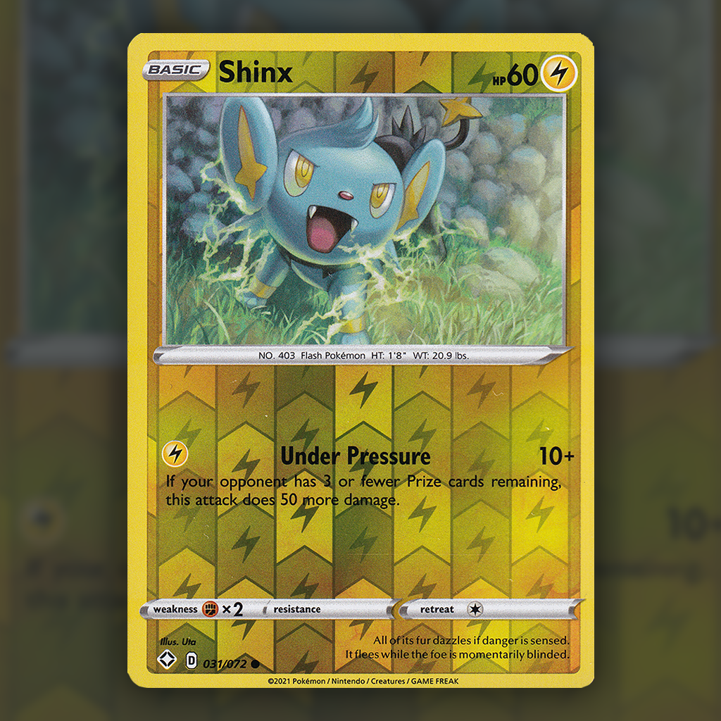 031/072 - Shinx (Reverse Holo) Pokemon Card