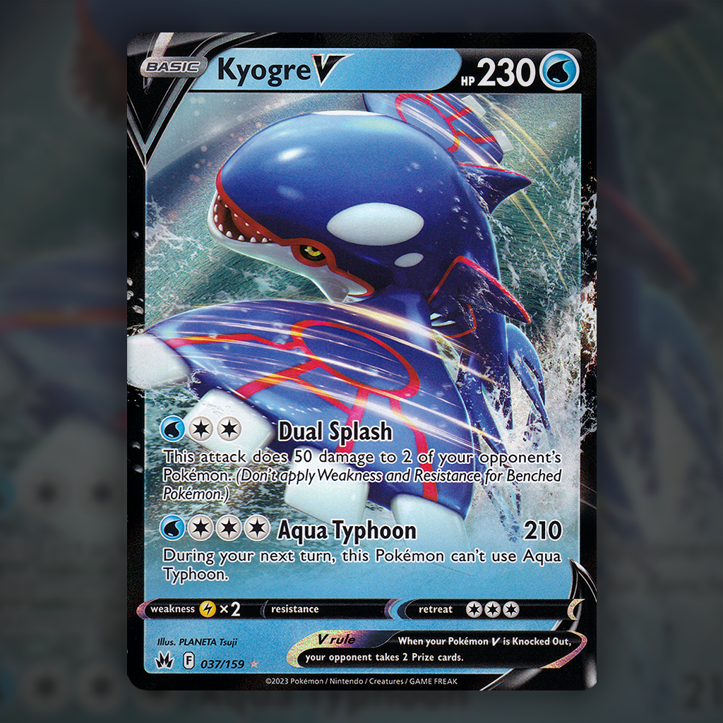 kyogre pokemon card value 037/159 - Kyogre V Pokemon Card