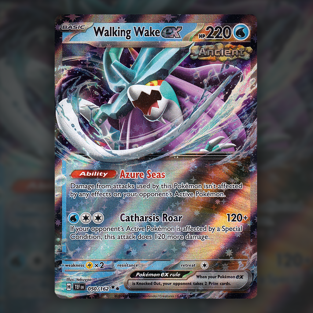 050/162 - Walking Wake ex Pokemon Card | Temporal Forces Cup of Cards 050/162 - Walking Wake ex Pokemon Card | Temporal Forces Cup of Cards