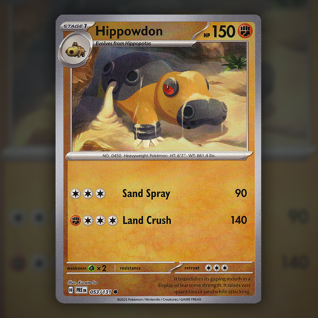 053/131 - Hippowdon (Reverse Holo) (Pokeball)