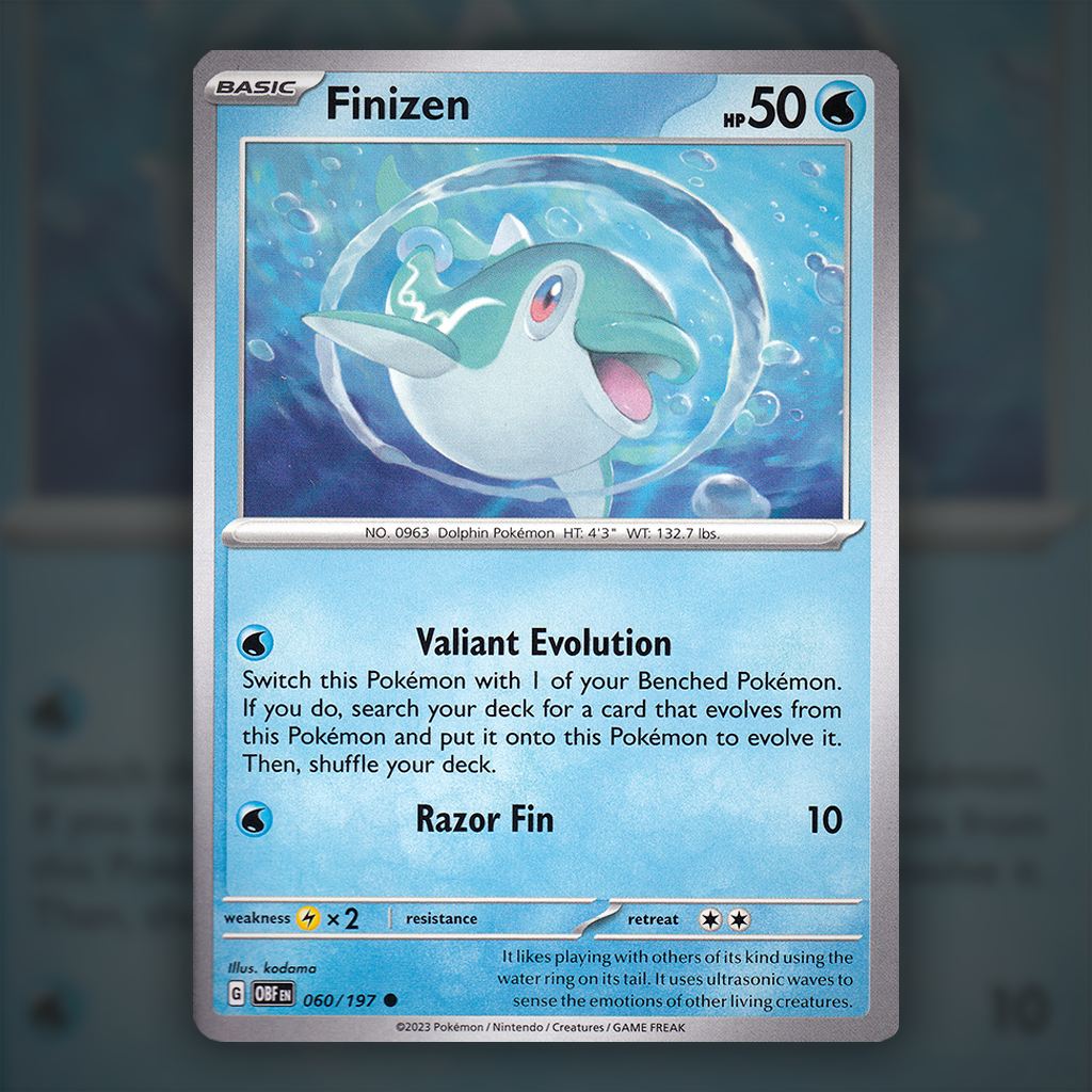 finizen pokemon card 060/197 - Finizen Pokemon Card