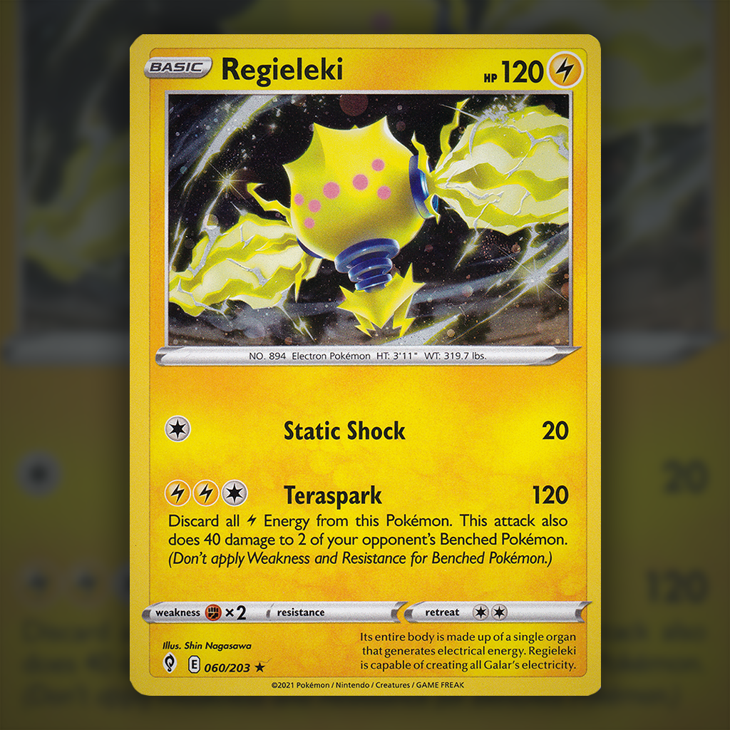 regieleki pokemon card 060/203 - Regieleki (Cosmos Holo) Pokemon Card