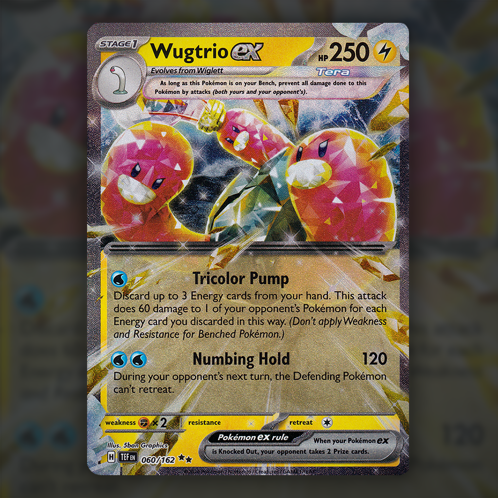 060/162 - Wugtrio Pokemon Card | Temporal Forces Cup of Cards 060/162 - Wugtrio Pokemon Card | Temporal Forces Cup of Cards