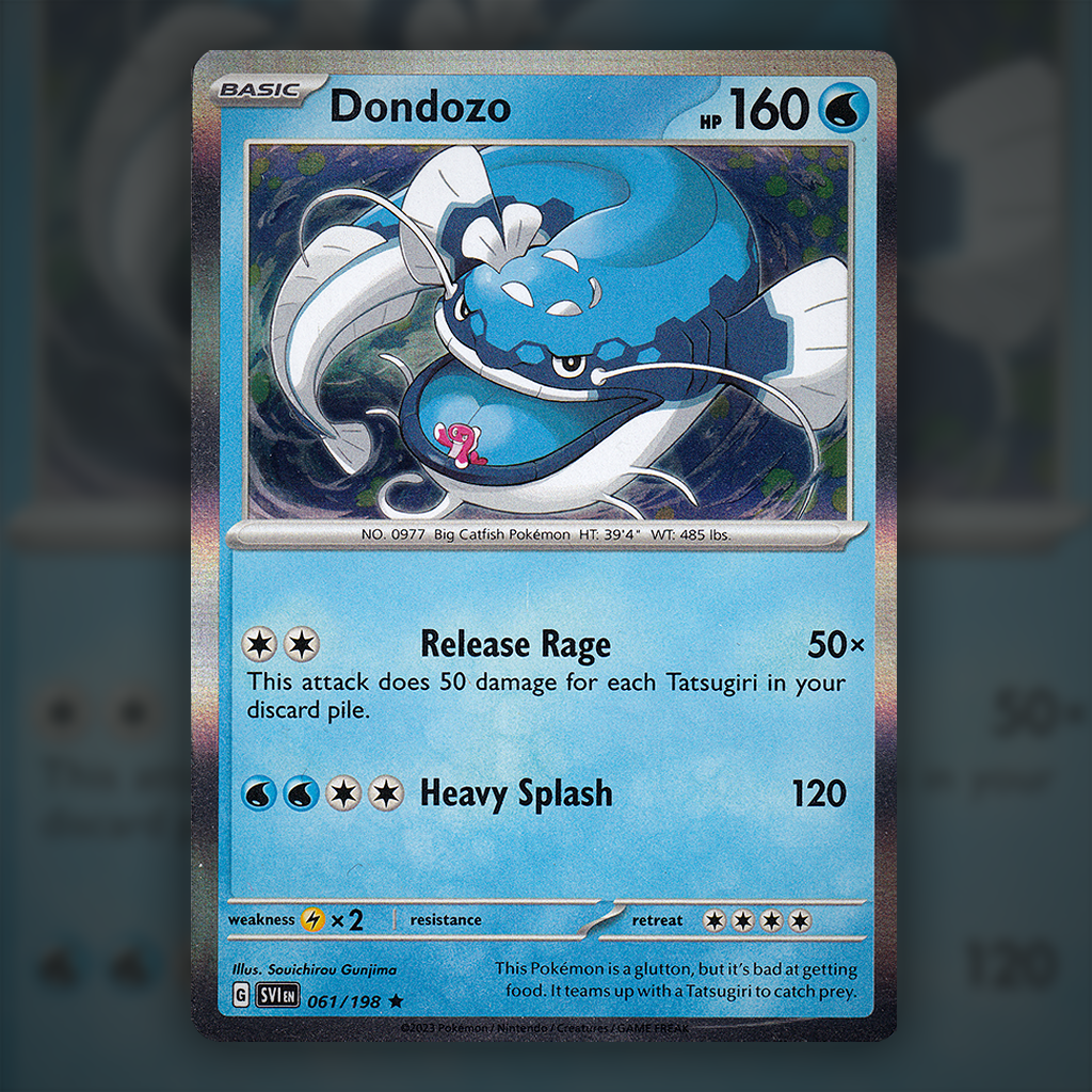 061/198 - Dondozo Pokemon Card | Scarlet and Violet Cup of Cards 061/198 - Dondozo Pokemon Card | Scarlet and Violet Cup of Cards