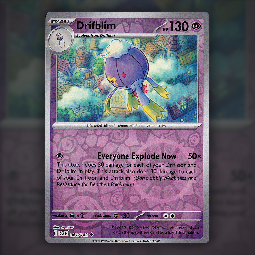 drifblim pokemon card value 061/142 - (Reverse Holo) Mint / near mint 1998 POKEMON Japanese Gym Raw or Graded?:Raw Doctor Who