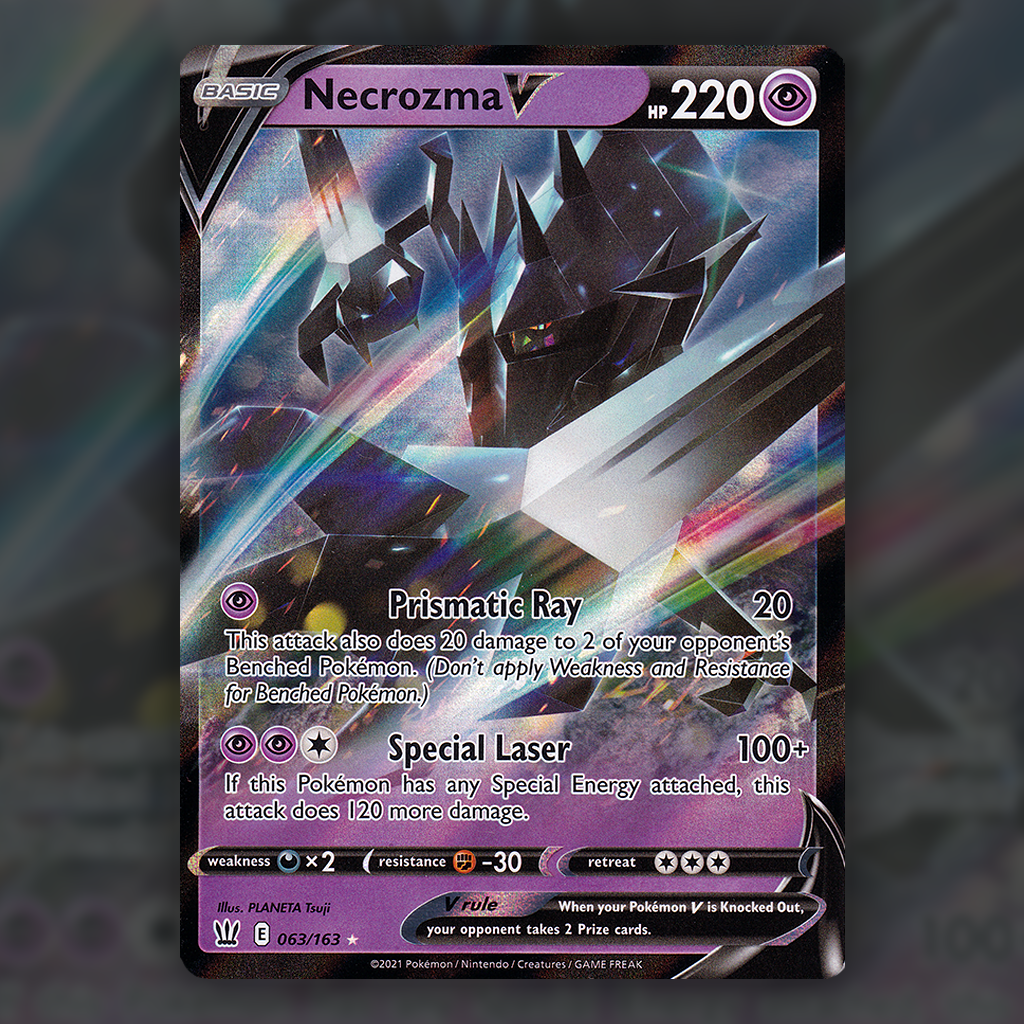 necrozma v pokemon card value 063/163 - Necrozma V Pokemon Card