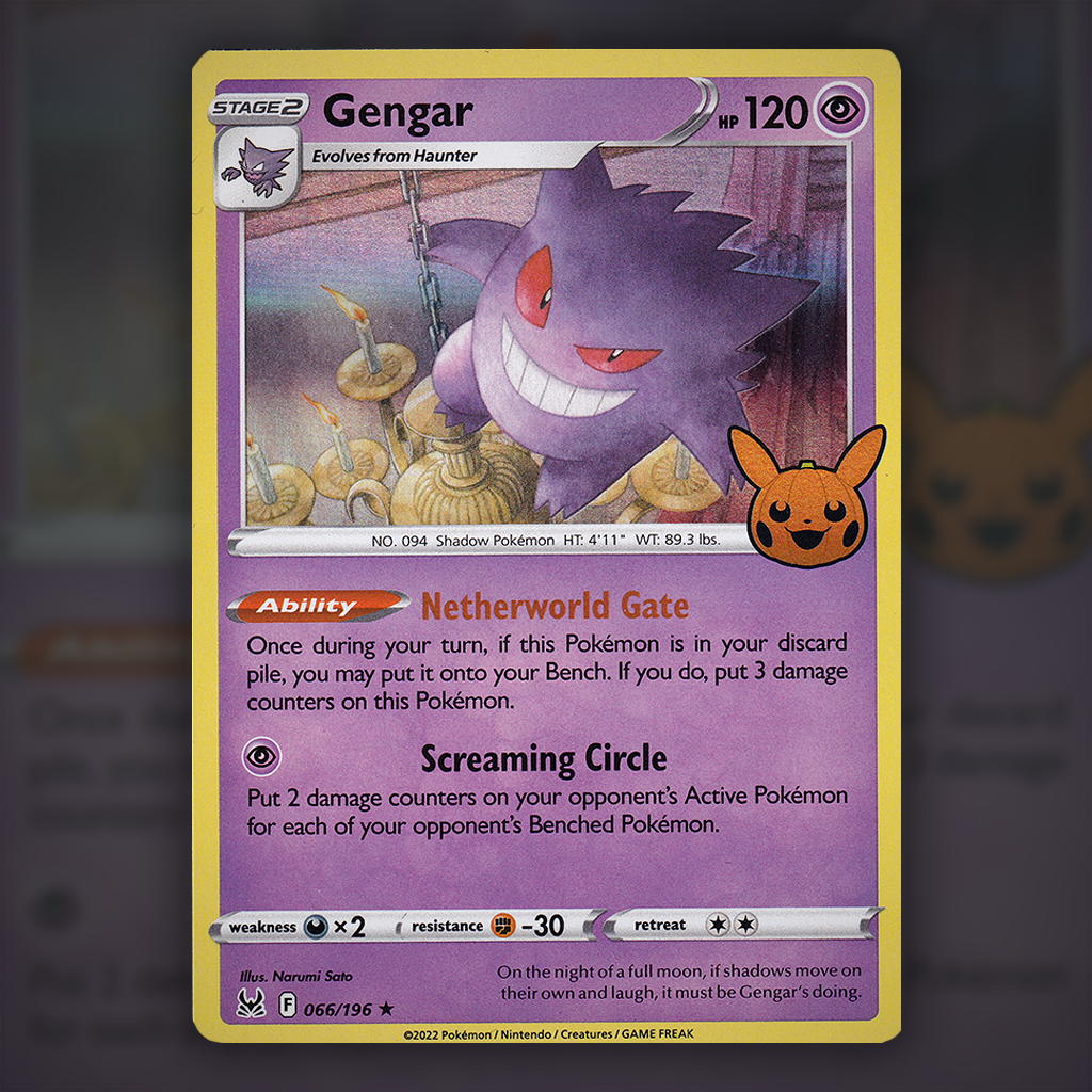 066/196 - Gengar (Trick or Trade 2023) Pokemon Card | Trick or Trade 2023 Cup of Cards 066/196 - Gengar (Trick or Trade 2023) Pokemon Card | Trick or Trade 2023 Cup of Cards