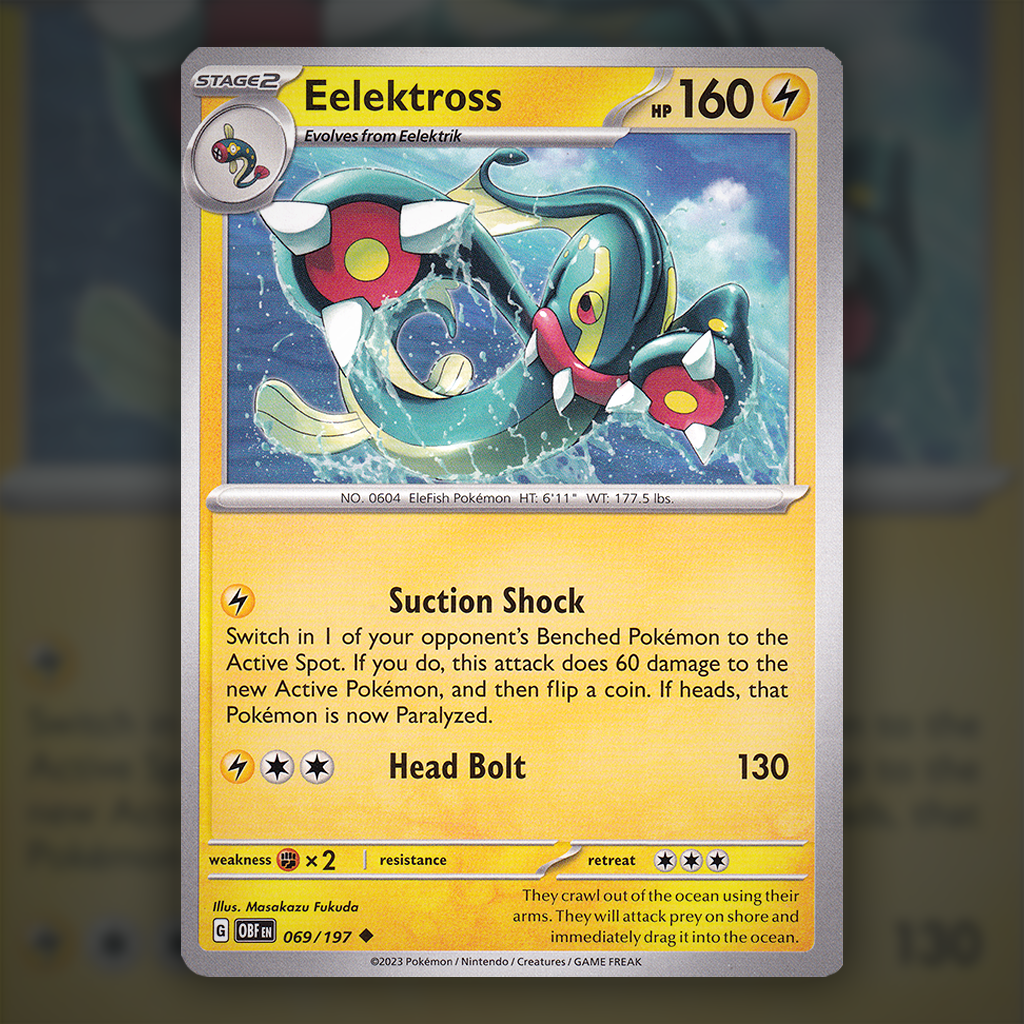 eelektross pokemon card value 069/197 - Eelektross Pokemon Card