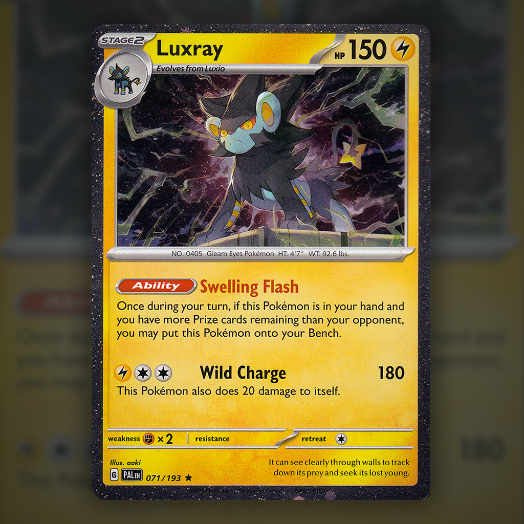 071/193 - Luxray (Cosmos) Pokemon Card | Paldea Evolved Cup of Cards 071/193 - Luxray (Cosmos) Pokemon Card | Paldea Evolved Cup of Cards