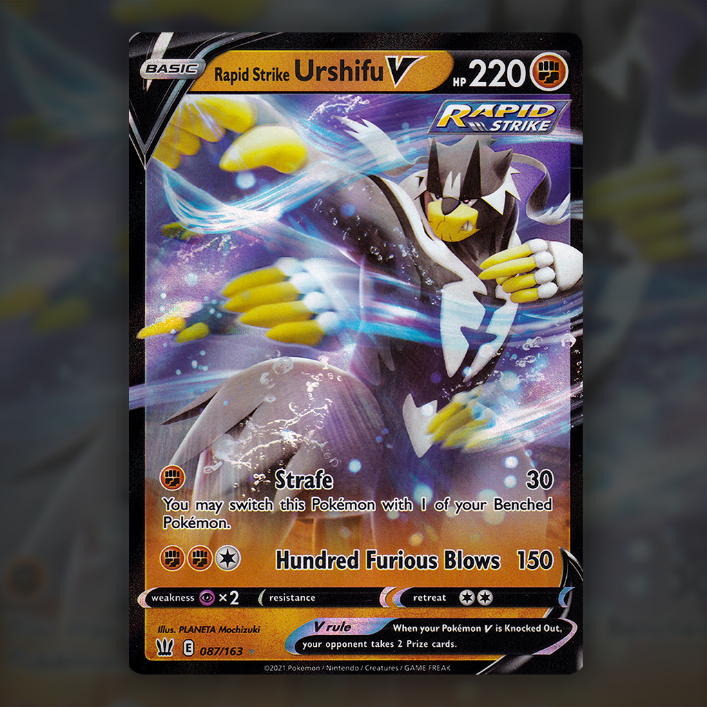 087/163 - Rapid Strike Urshifu V Pokemon Card