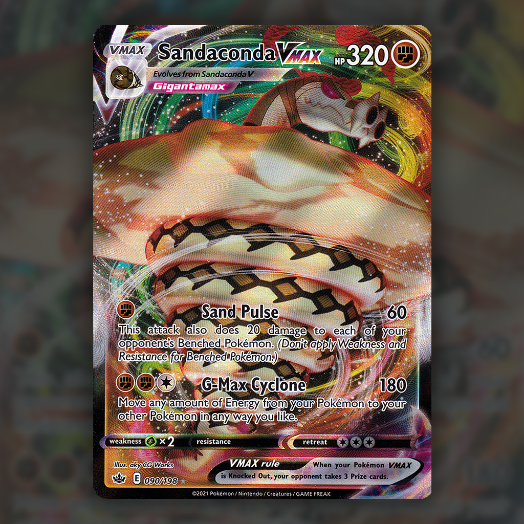 090/198 - Sandaconda VMAX Pokemon Card