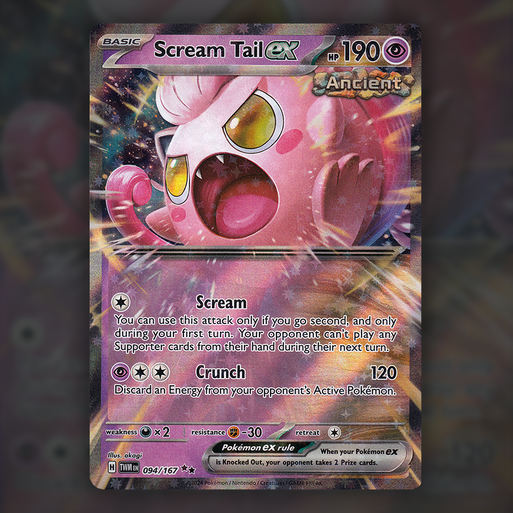 scream tail ex pokemon card value 094/167 - Scream Tail ex Pokemon Card