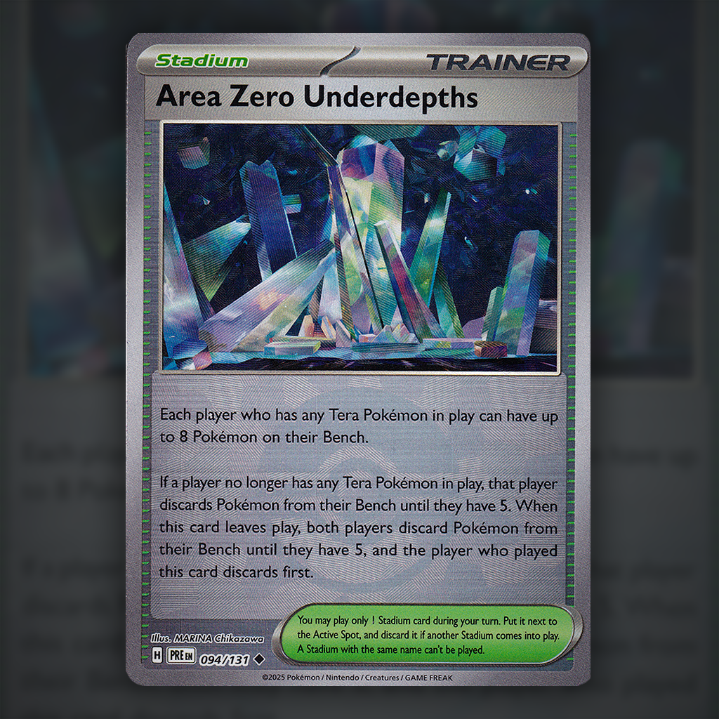 094/131 - Area Zero Underdepths (Reverse Holo) (Pokeball) Pokemon Card |  Prismatic Evolutions  Cup of Cards