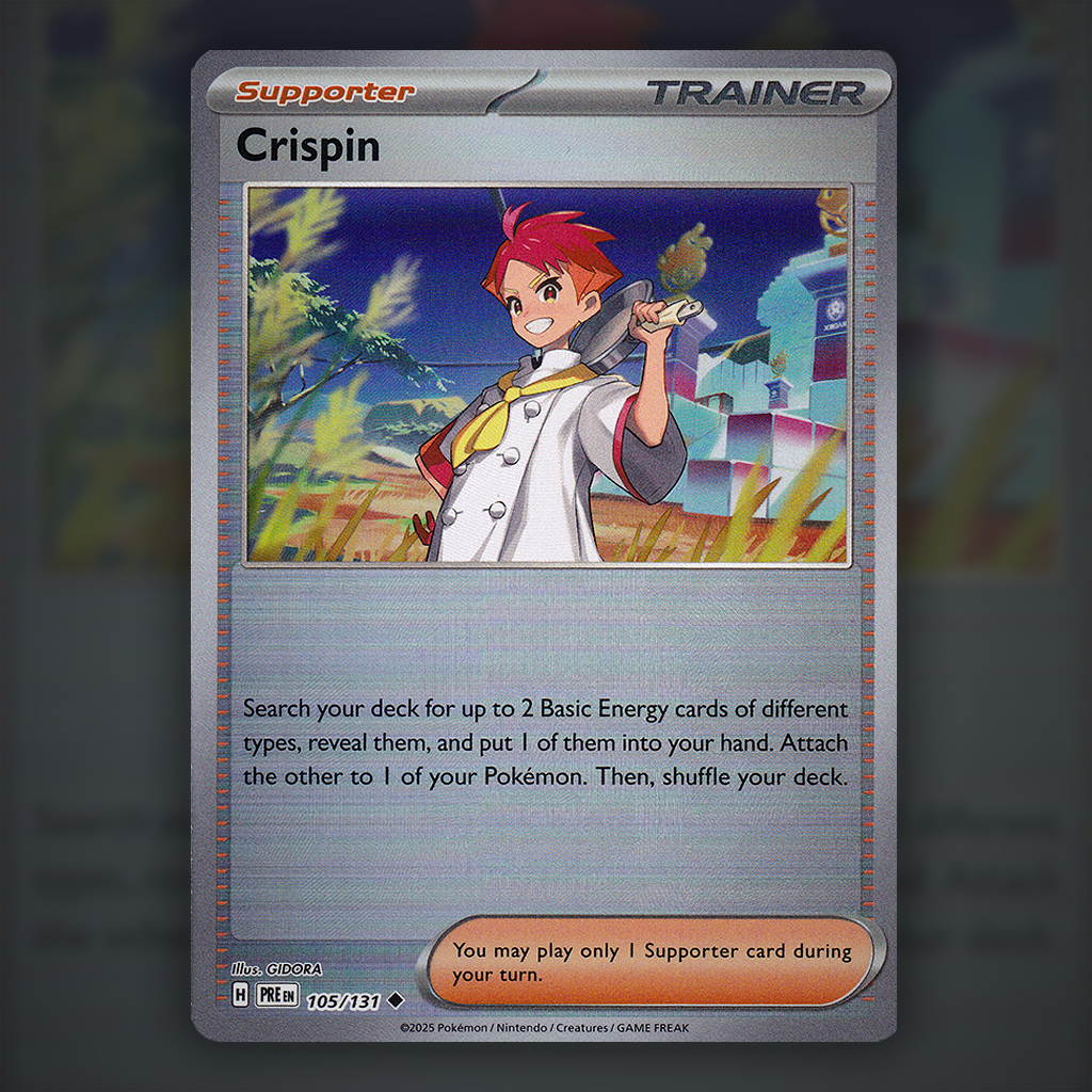 105/131 - Crispin (Reverse Holo) (Pokeball) Pokemon Card