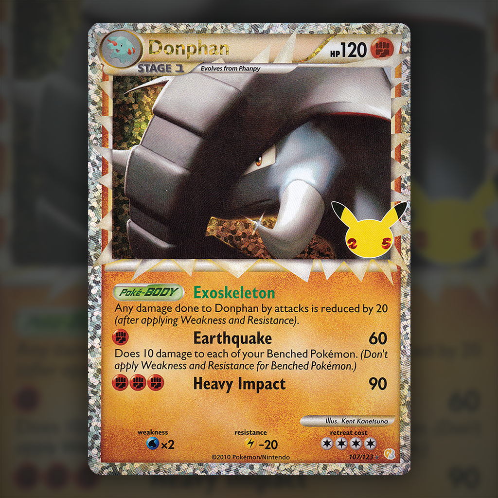 donphan pokemon card 107/123 - Donphan (Celebrations) Pokemon Card