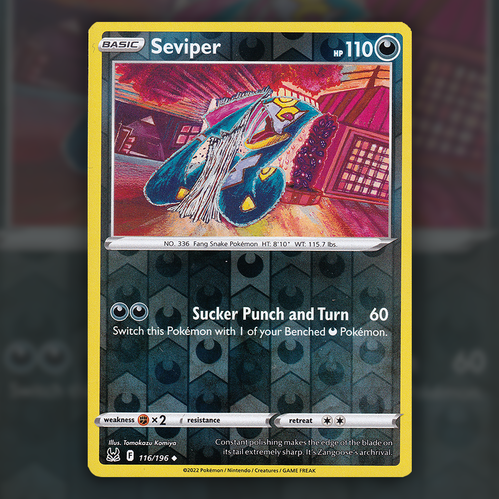 116/196 - Seviper (Reverse Holo) Pokemon Card | Lost Origin Cup of Cards 116/196 - Seviper (Reverse Holo) Pokemon Card | Lost Origin Cup of Cards