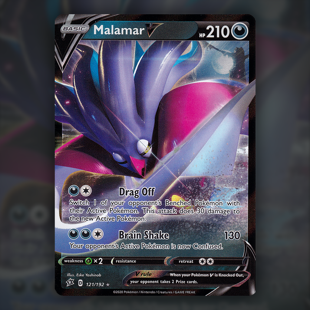 121/192 - Malamar V Pokemon Card | Rebel Clash Cup of Cards 121/192 - Malamar V Pokemon Card | Rebel Clash Cup of Cards