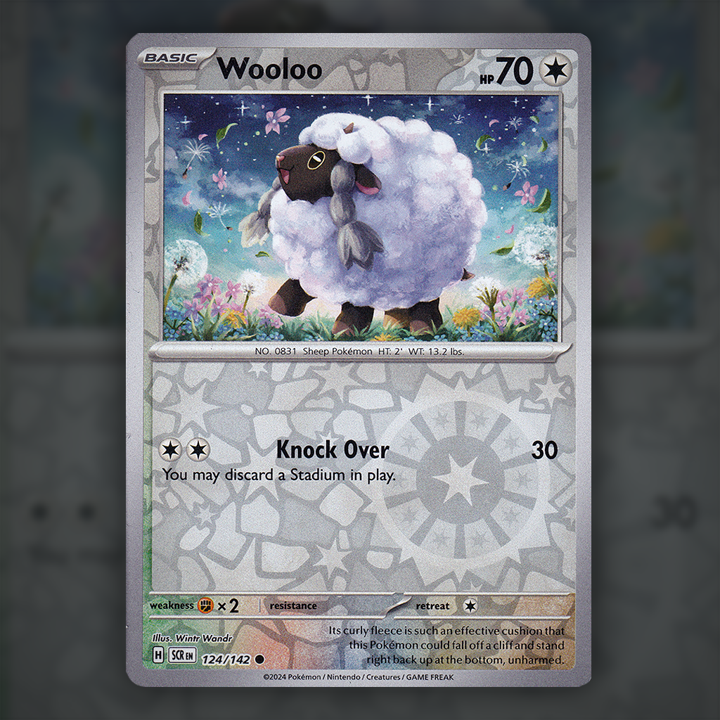 pokemon cards wooloo 124/142 - Wooloo (Reverse Holo) Pokemon Card