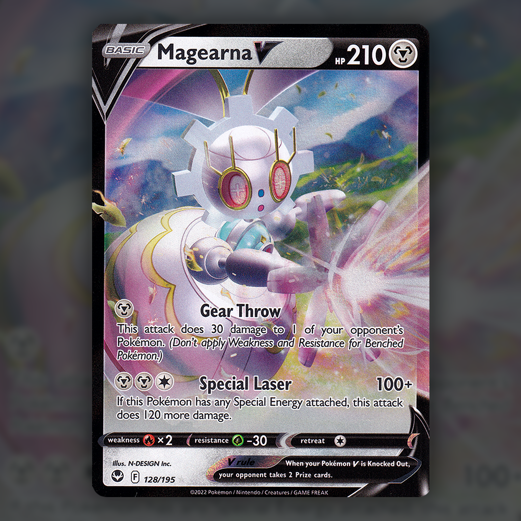 128/195 - Magearna V Pokemon Card