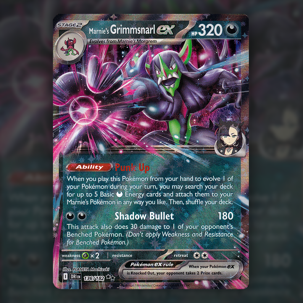 136/182 - Marnie's Grimmsnarl ex