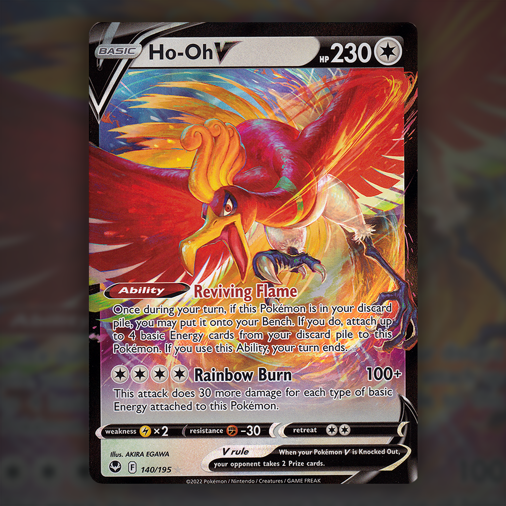 140/195 - Ho-Oh V – Cup of Cards