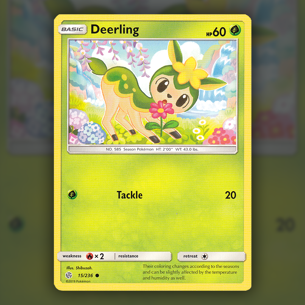 015/236 - Deerling Pokemon Card | Cosmic Eclipse Cup of Cards 015/236 - Deerling Pokemon Card | Cosmic Eclipse Cup of Cards