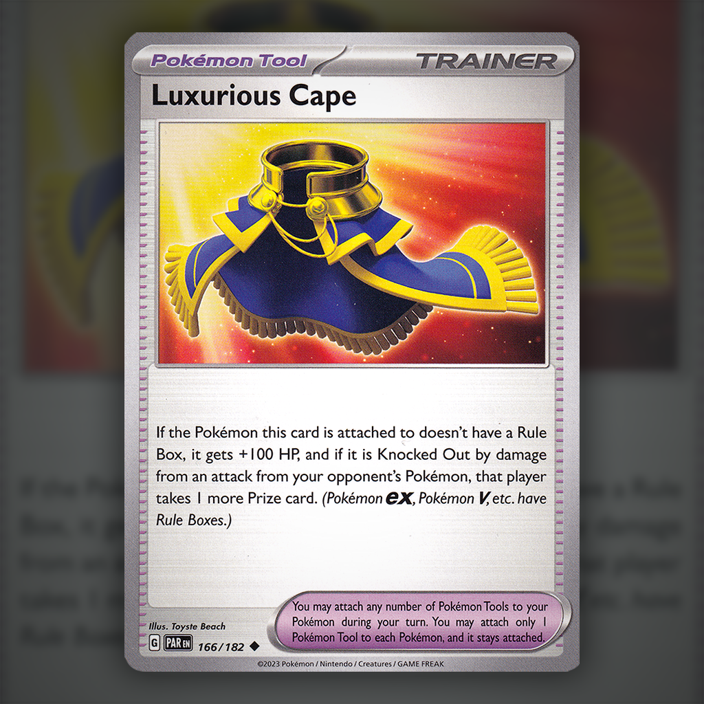 166/182 - Luxurius Cape Pokemon Card | Paradox Rift Cup of Cards 166/182 - Luxurius Cape Pokemon Card | Paradox Rift Cup of Cards