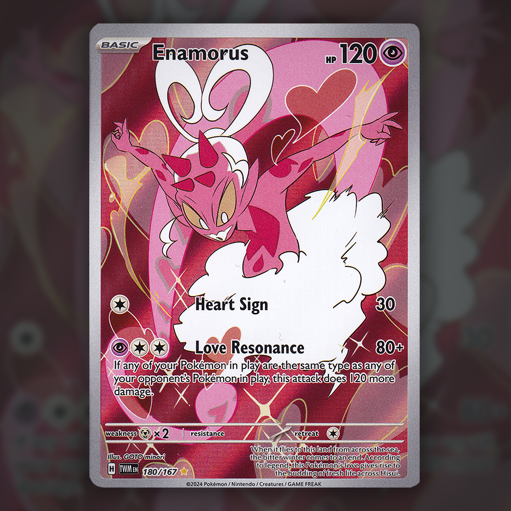 180/167 - Enamorus Pokemon Card | Twilight Masquerade Cup of Cards 180/167 - Enamorus Pokemon Card | Twilight Masquerade Cup of Cards