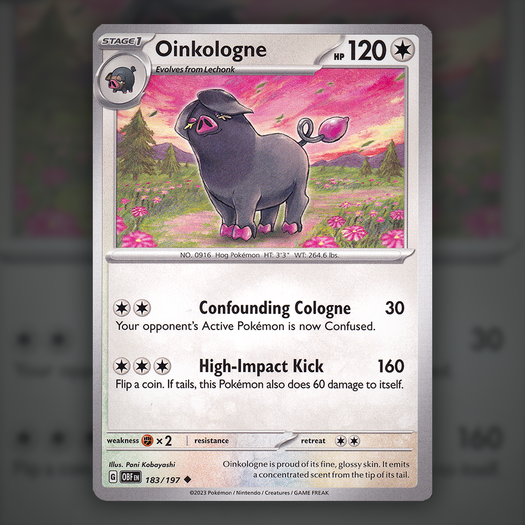 oinkologne pokemon card 183/197 - Oinkologne Pokemon Card