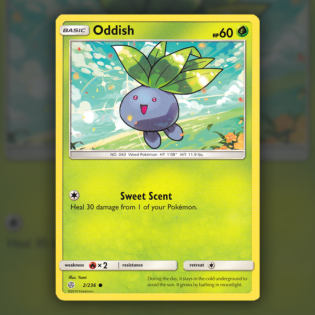 oddish pokemon card price 002/236 - Oddish Pokemon Card