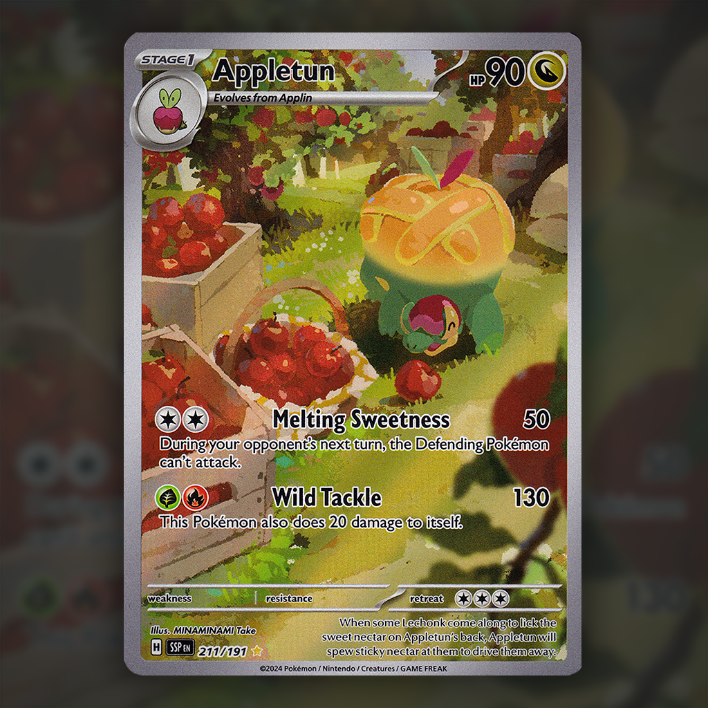 211/191 - Appletun Pokemon Card | Surging Sparks Cup of Cards 211/191 - Appletun Pokemon Card | Surging Sparks Cup of Cards