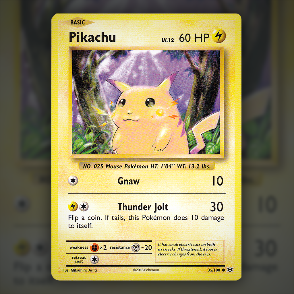 35 108 pokemon card value Pikachu 35/108 Shattered Holo