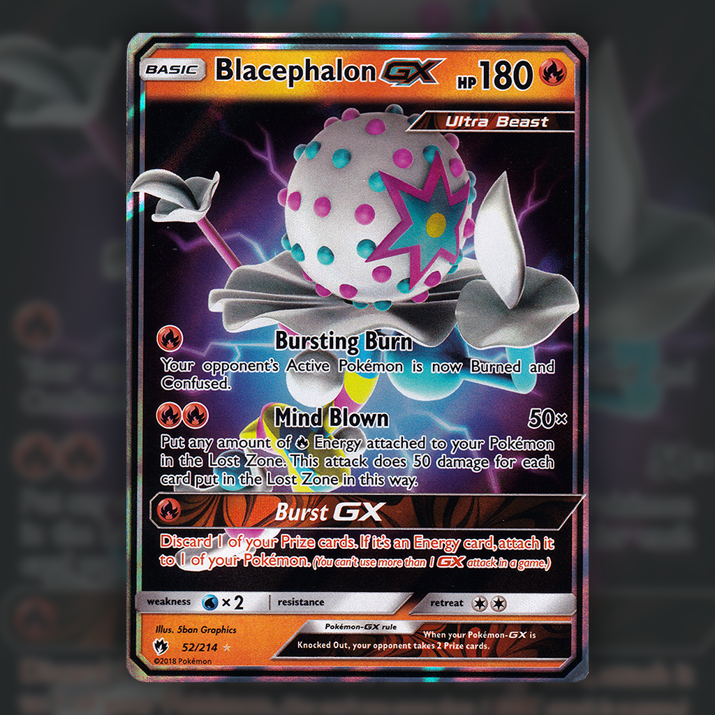 52/214 - Blacephalon GX Pokemon Card