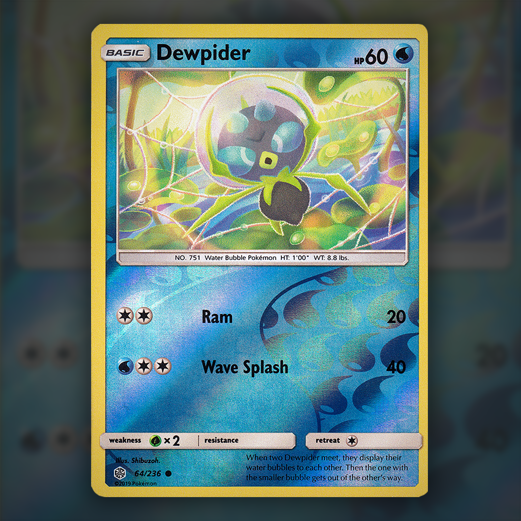 64/236 - Dewpider (Reverse Holo) Pokemon Card