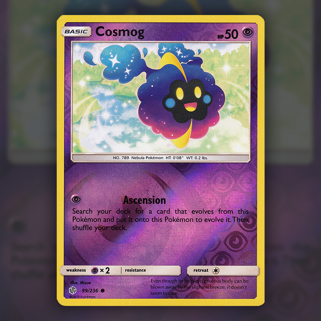 099/236 - Cosmog (Reverse Holo) Pokemon Card | Cosmic Eclipse Cup of Cards 099/236 - Cosmog (Reverse Holo) Pokemon Card | Cosmic Eclipse Cup of Cards