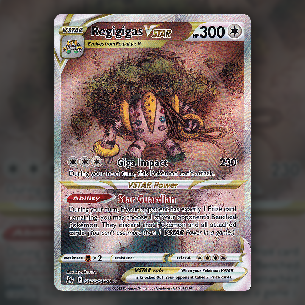 GG55/GG70 - Regigigas VSTAR Pokemon Card | Crown Zenith Cup of Cards GG55/GG70 - Regigigas VSTAR Pokemon Card | Crown Zenith Cup of Cards