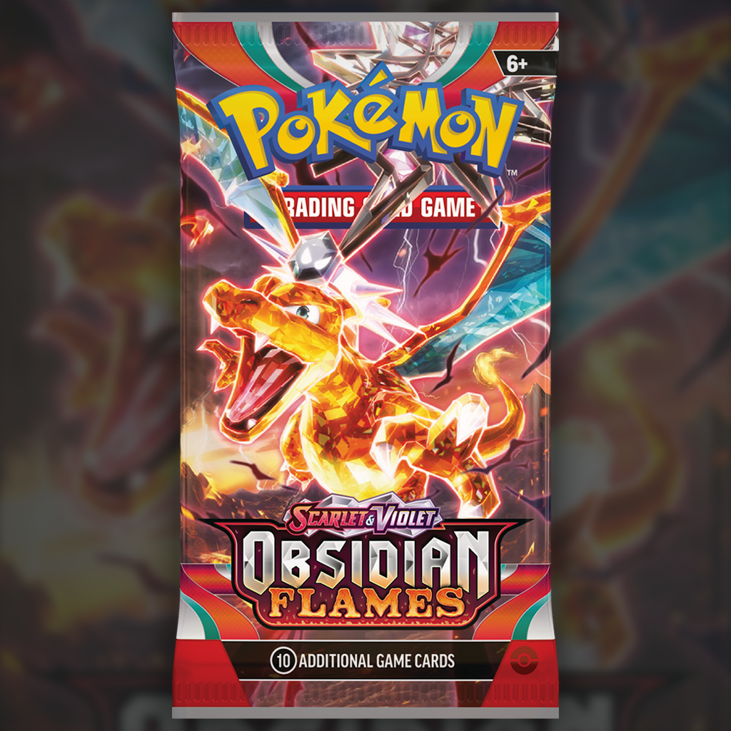 Obsidian Flames Booster Pack Pokemon booster pack Cup of Cards Obsidian Flames Booster Pack Pokemon booster pack Cup of Cards