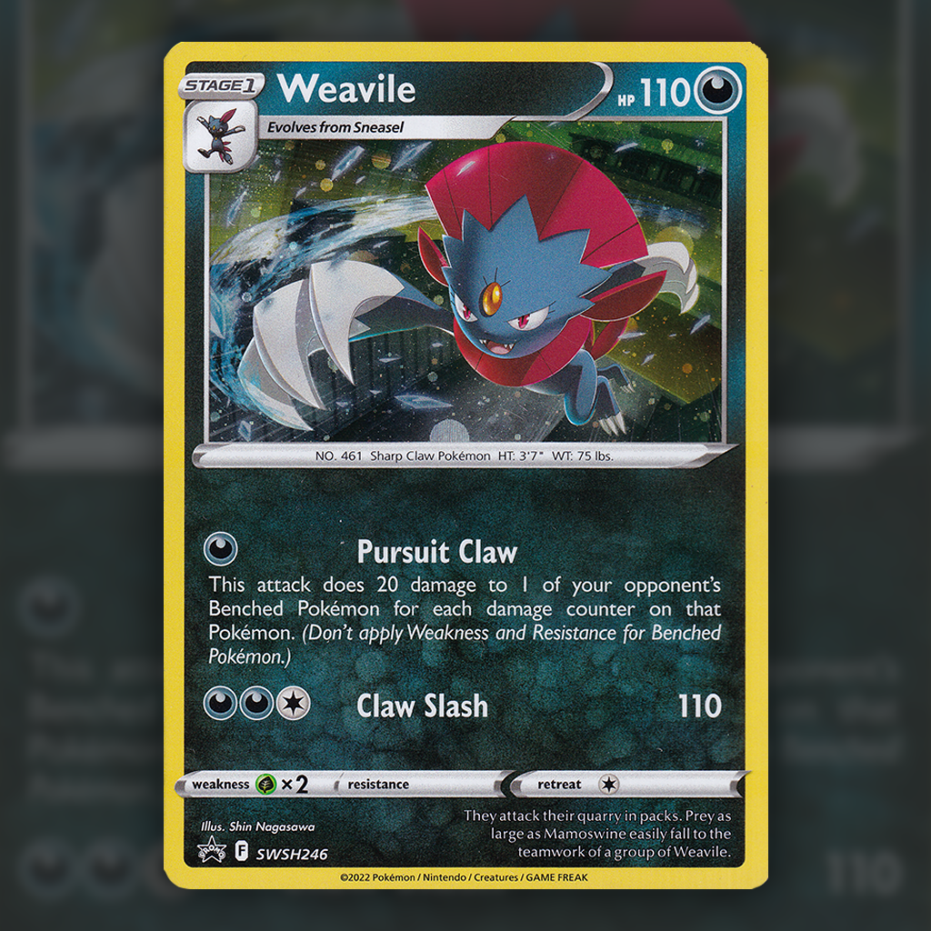 SWSH246 - Weavile (Cosmos) Pokemon Card
