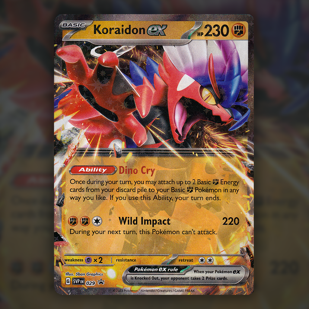 basic koraidon pokemon card SVP029 - Koraidon ex Pokemon Card
