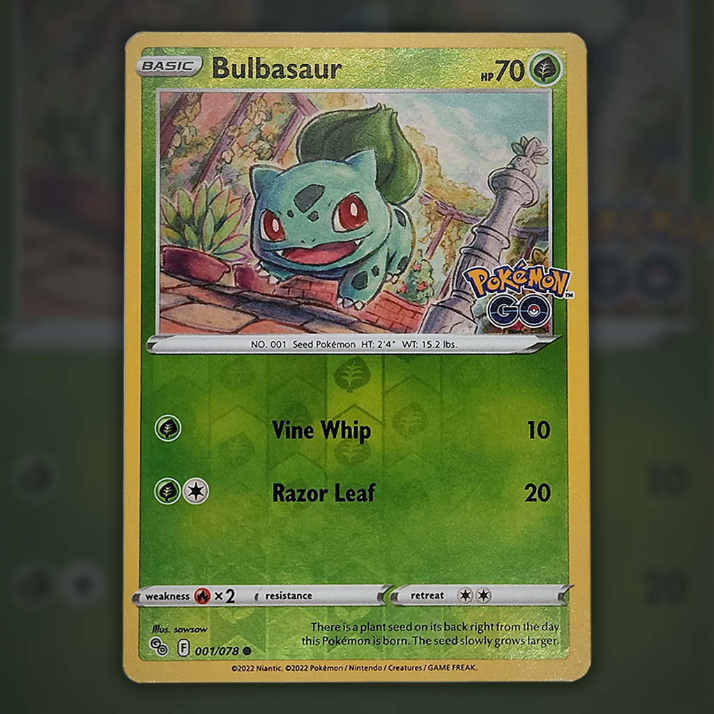 Leonhart on X: My Bulbasaur card from today's opening is an error card!  Can you spot it?!  / X