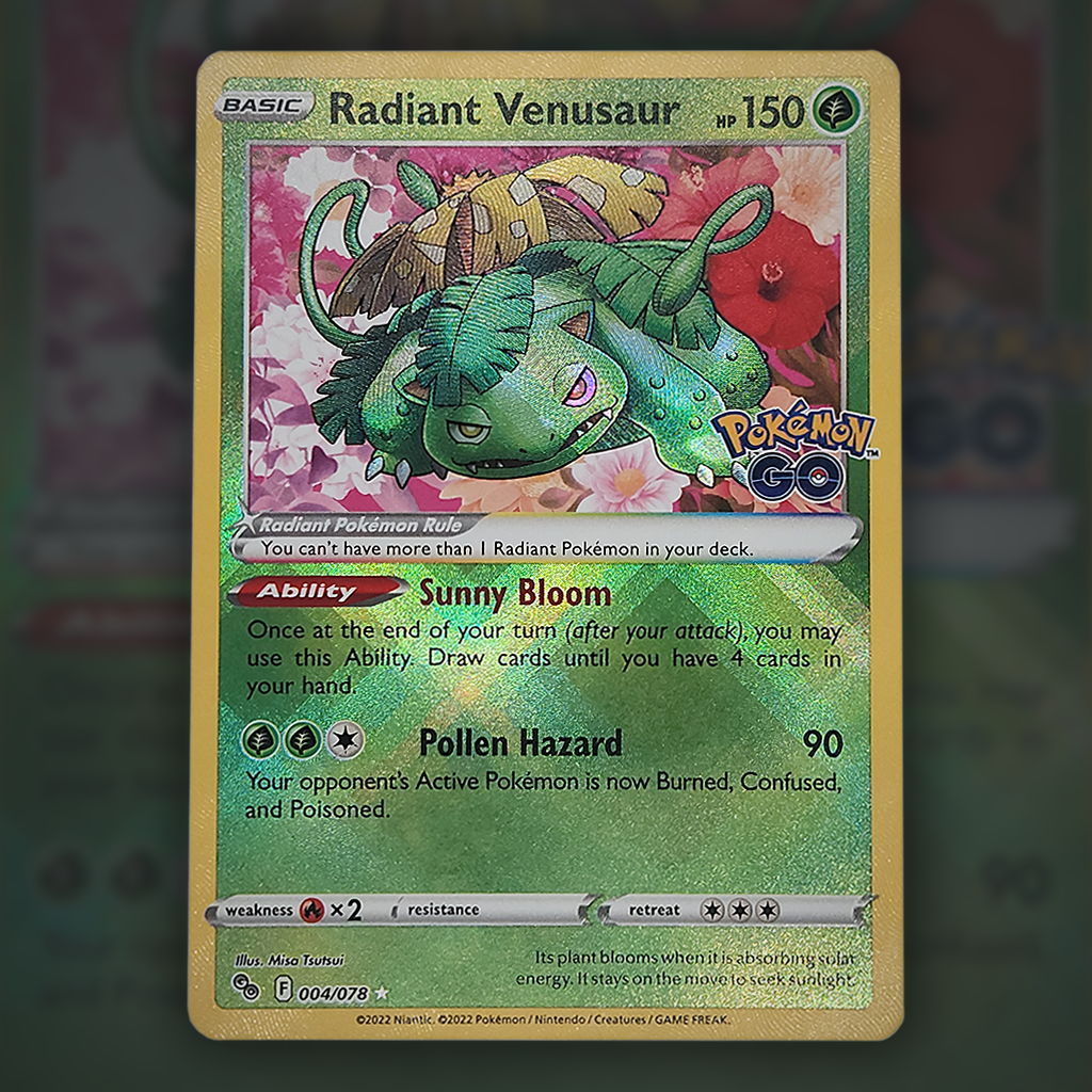 Venusaur Radiante / Radiant Venusaur (004/78), Busca de Cards