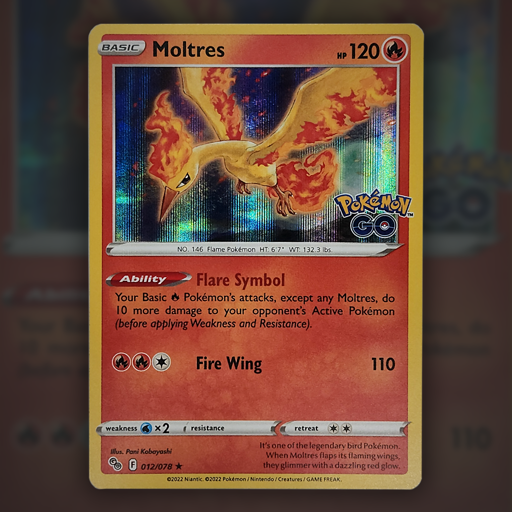 012/078 - Moltres Pokemon Card | Pokmon GO Cup of Cards 012/078 - Moltres Pokemon Card | Pokmon GO Cup of Cards