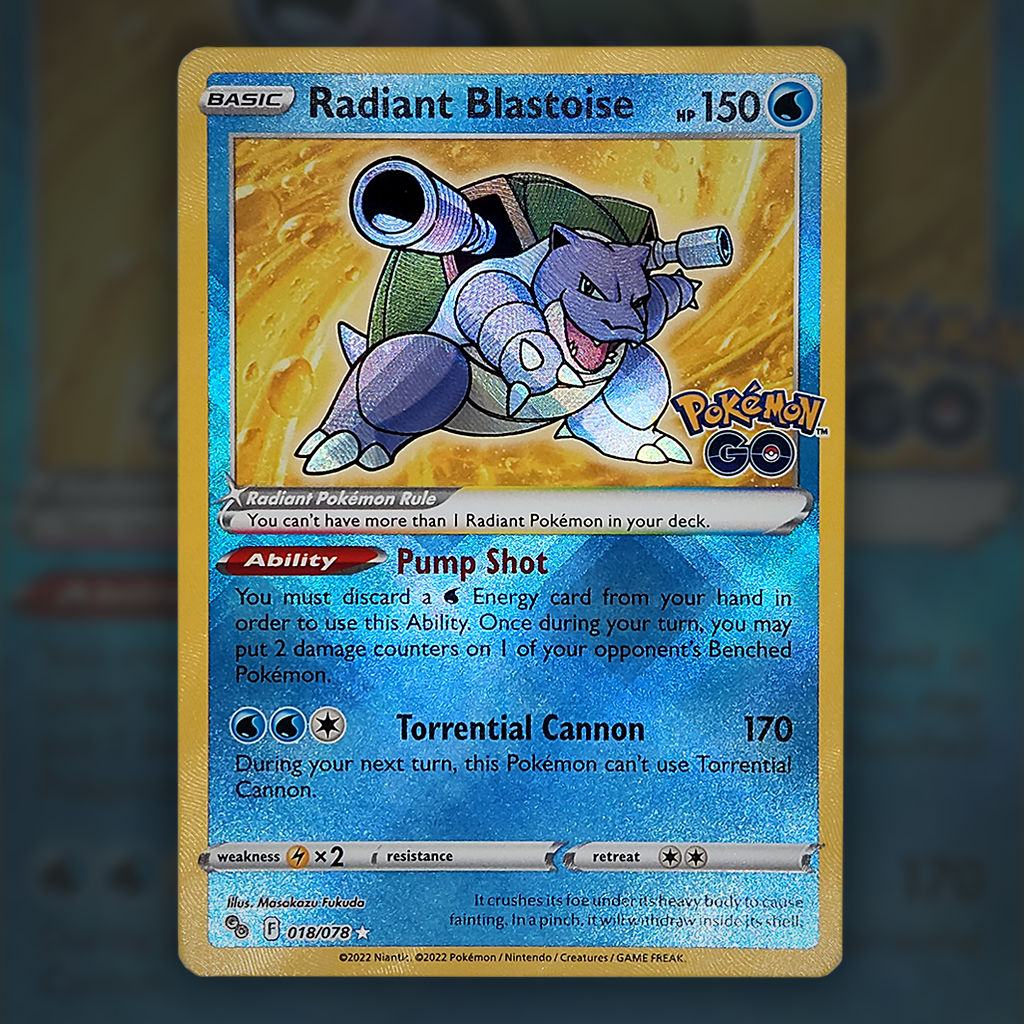 Blastoise Radiante / Radiant Blastoise (018/78), Busca de Cards