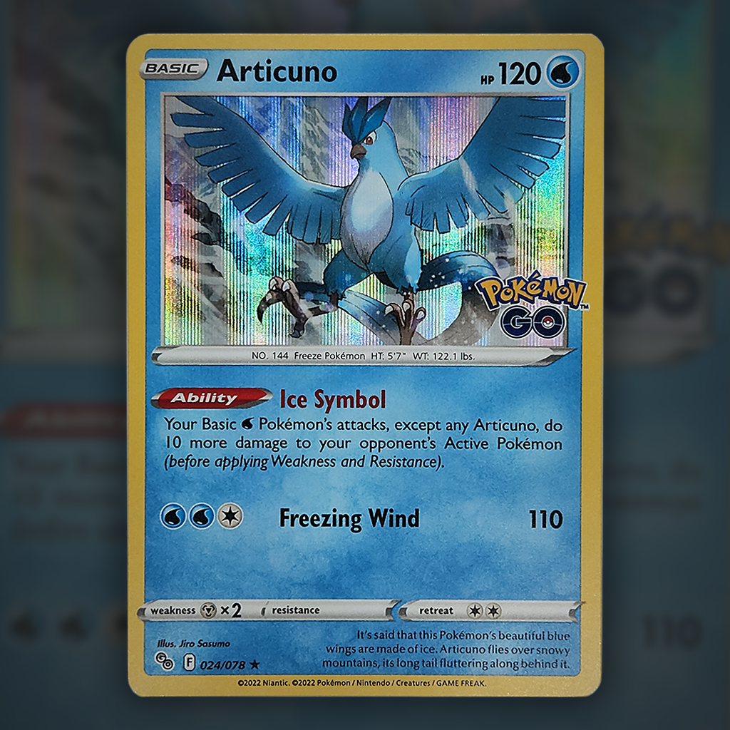 024/078 - Articuno Pokemon Card | Pokmon GO Cup of Cards 024/078 - Articuno Pokemon Card | Pokmon GO Cup of Cards